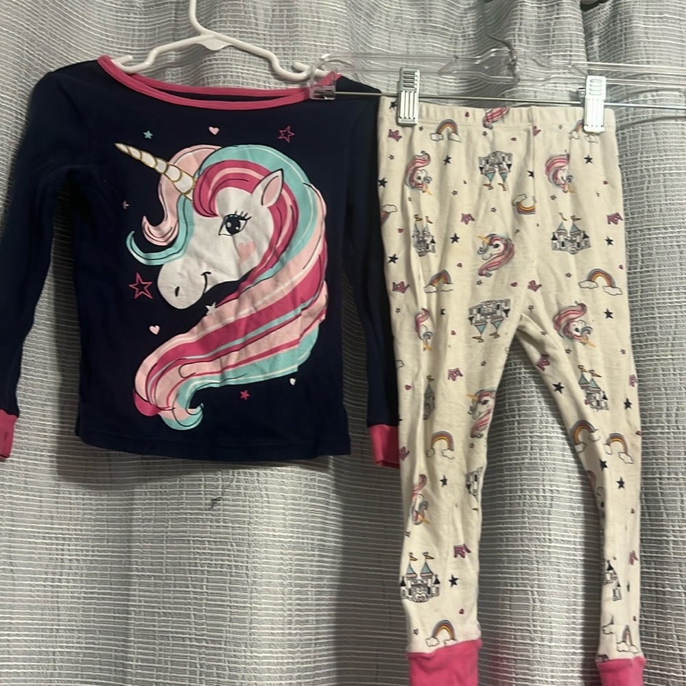 Wonder nation size 3T girls unicorn pajamas